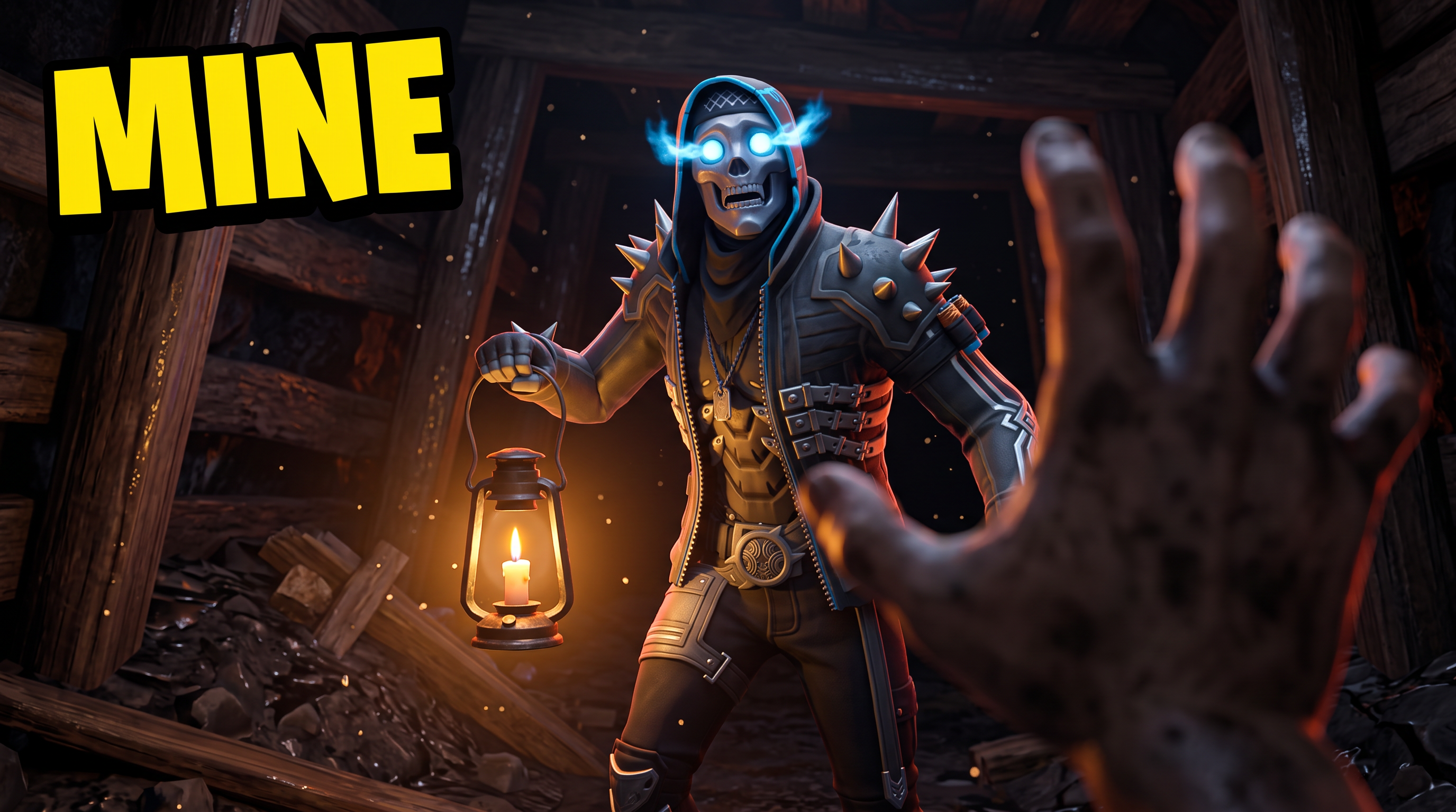 Fortnite thumbnail in Horror style, generated with Nano Banana 2 at 2K