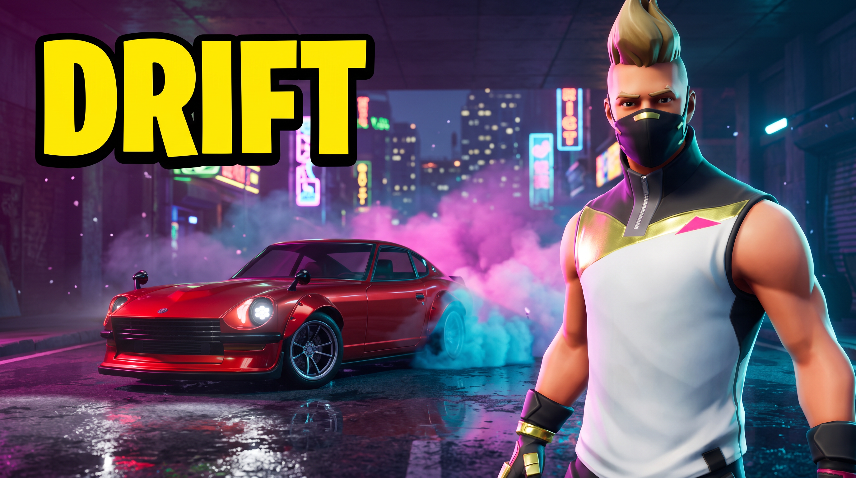 Fortnite thumbnail in Cinematic style, generated with Nano Banana 2 at 2K