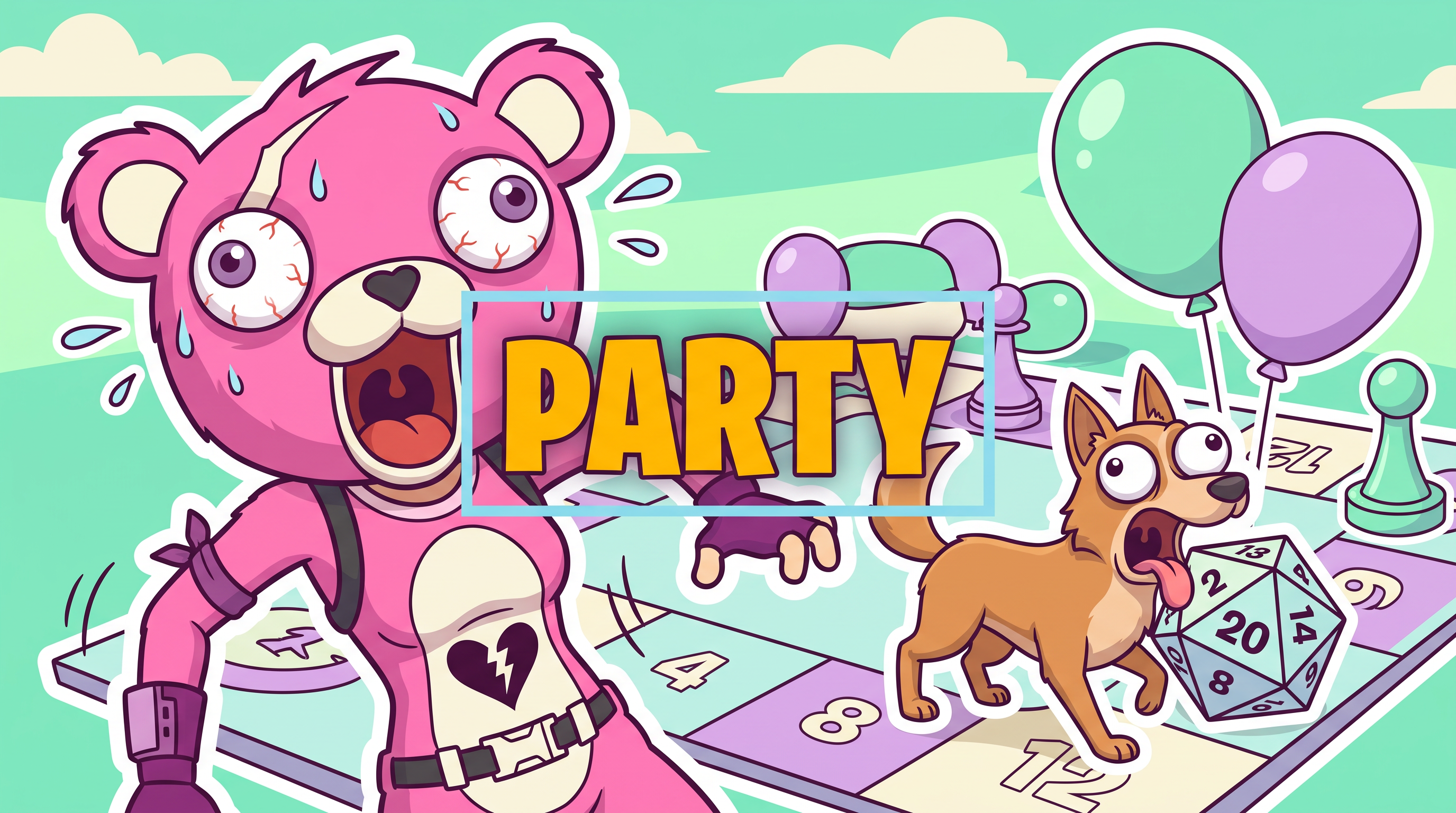 Fortnite thumbnail in 2D Cartoon style, generated with Nano Banana 2 at 2K