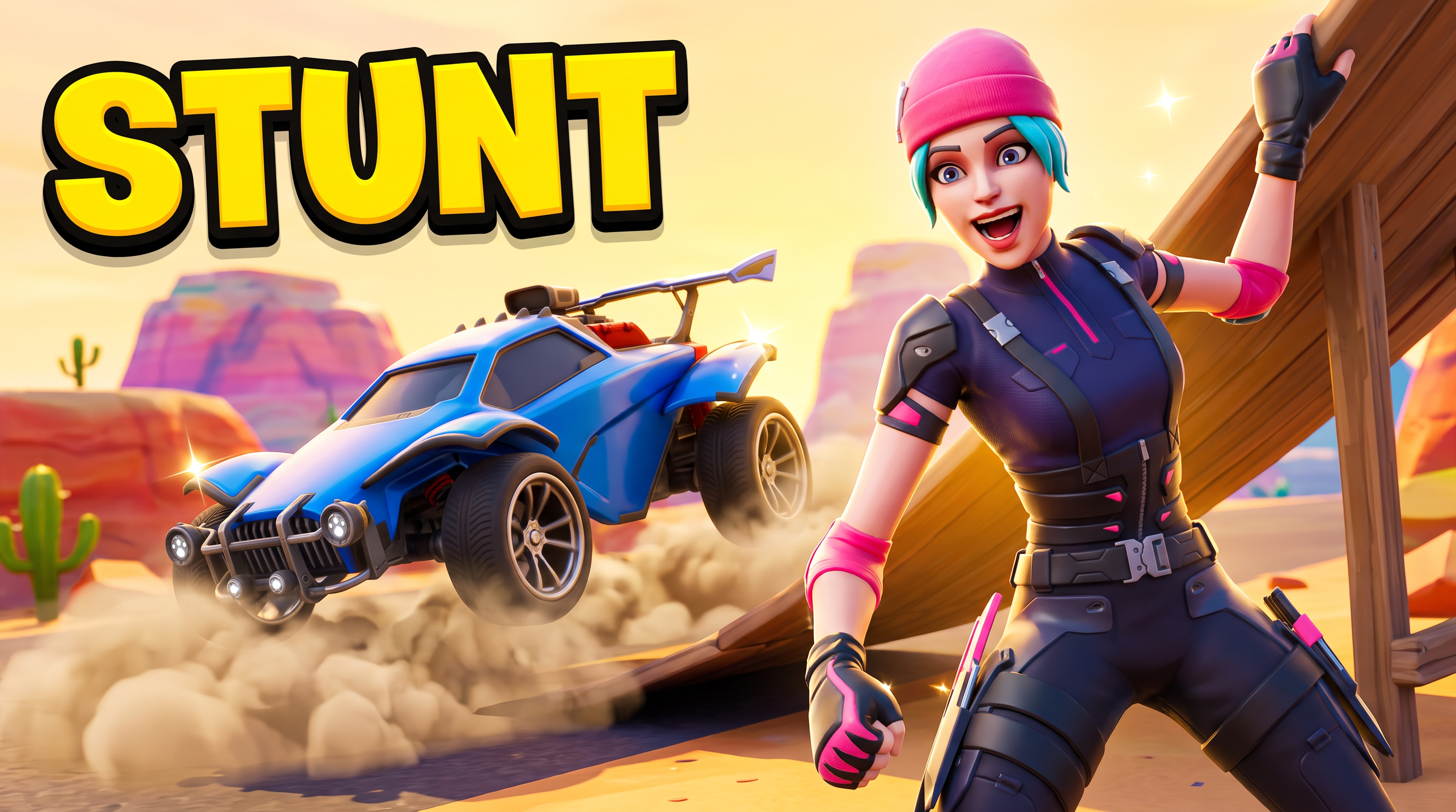 Fortnite thumbnail generated with Vortex Thumbs, Thumbnail style